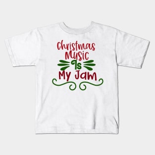 Christmas Music is My Jam Kids T-Shirt